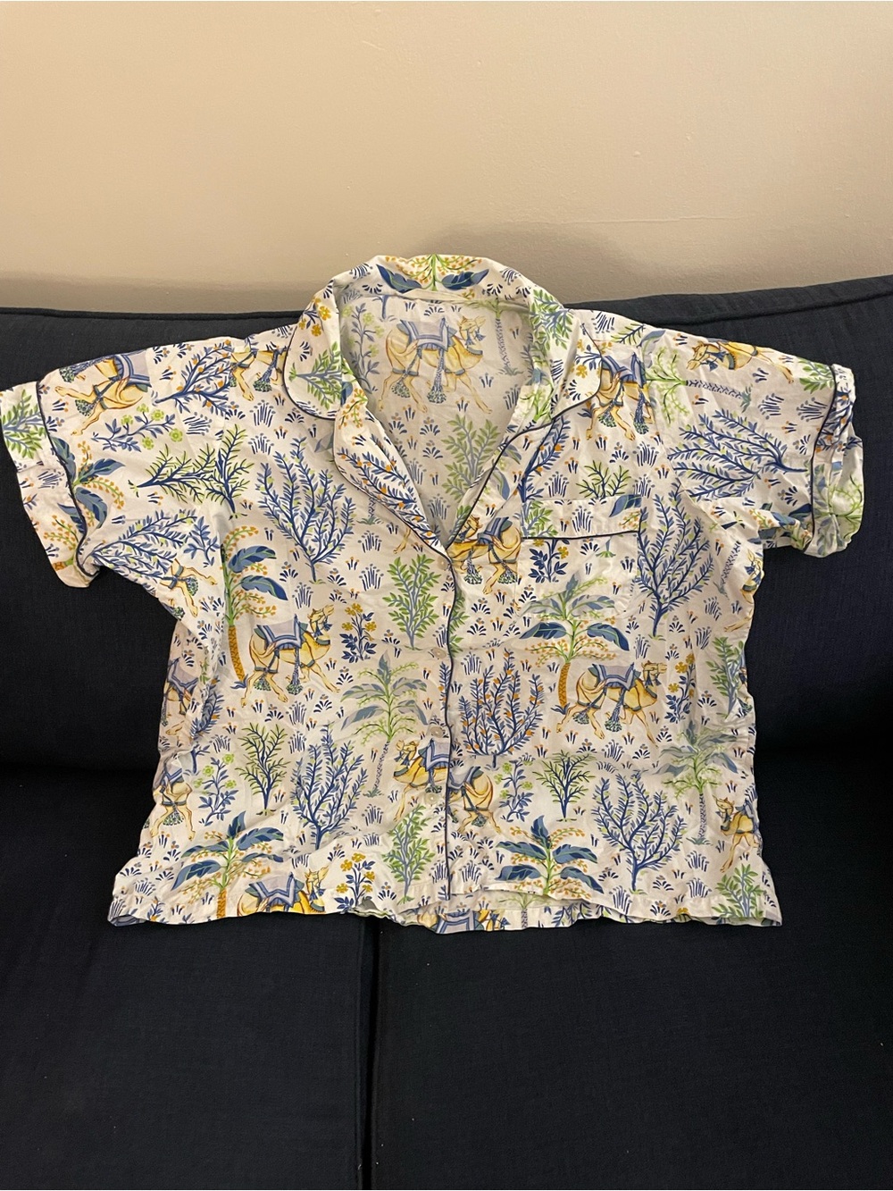 Printfresh Camel Courtyard Short Sleeve Shirt